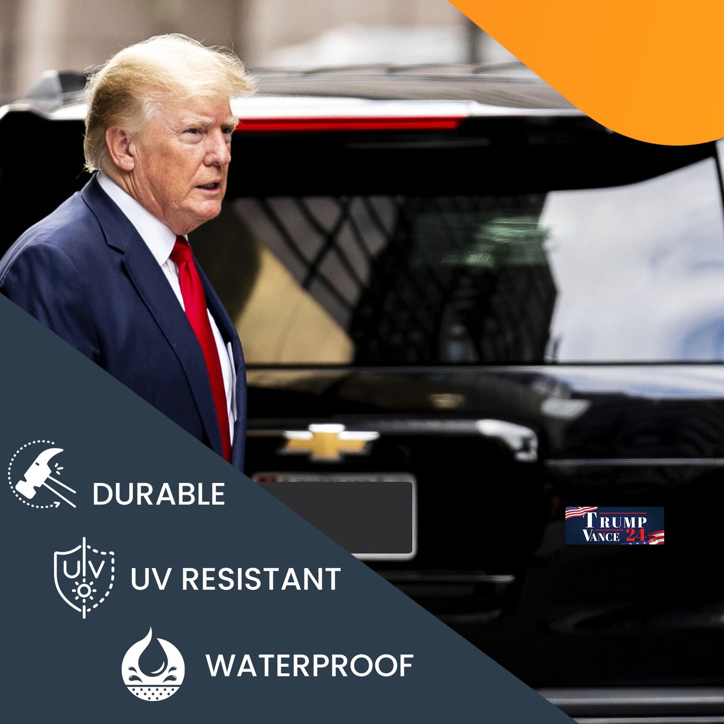 Magnet Me Up Trump Vance 24 Republican Election Magnet Decal, 4x6 inches, Combines Quality and Patriotism, Political Expression, and Souvenir for Trump-Vance Supporters, for Rallies, Crafted in USA