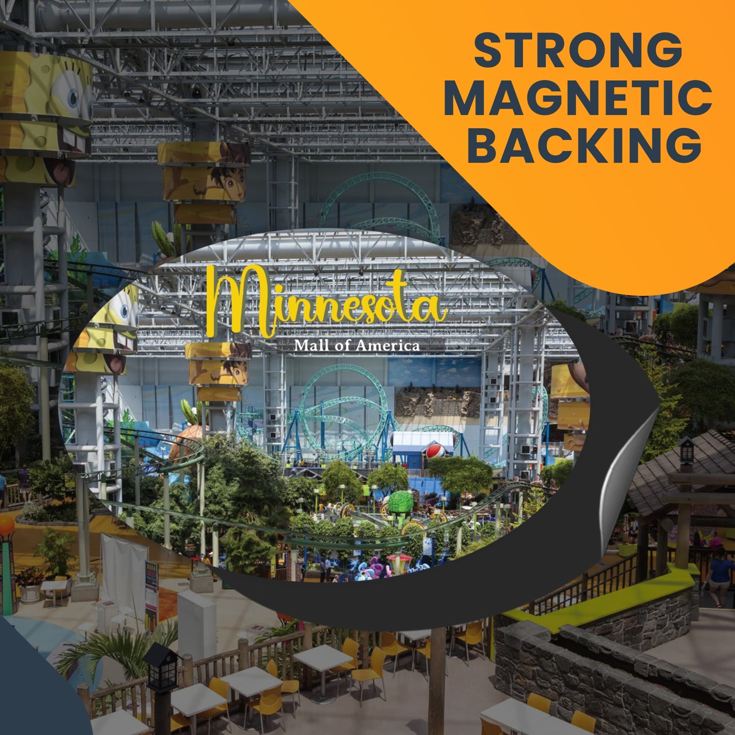 Magnet Me Up Minnesota Mall of America Magnet Decal, Midwest Iconic Shopping Destination, 4x6 inch, Automotive Magnet for Car, Truck, SUV, Great for Gift or Souvenir, Crafted in USA