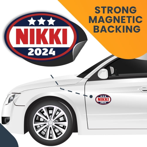 Magnet Me Up Nikki Haley 2024 Republican Party Magnet Decal, 4x6 Inch, Heavy Duty Automotive Magnet for Car, Truck, SUV Or Any Other Magnetic Surface