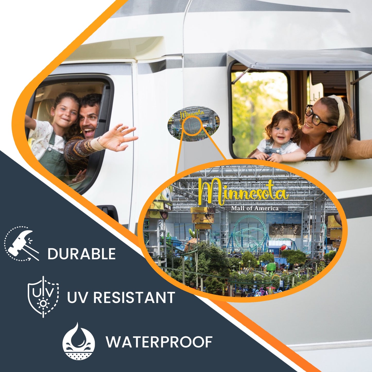 Magnet Me Up Minnesota Mall of America Magnet Decal, Midwest Iconic Shopping Destination, 4x6 inch, Automotive Magnet for Car, Truck, SUV, Great for Gift or Souvenir, Crafted in USA