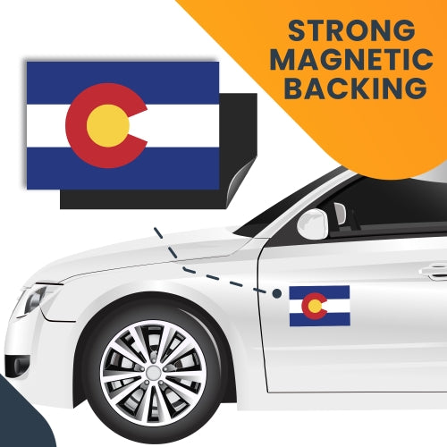 Magnet Me Up Colorado Car Magnet US State Flag 4x6 Refrigerator Locker SUV Heavy Duty Waterproof