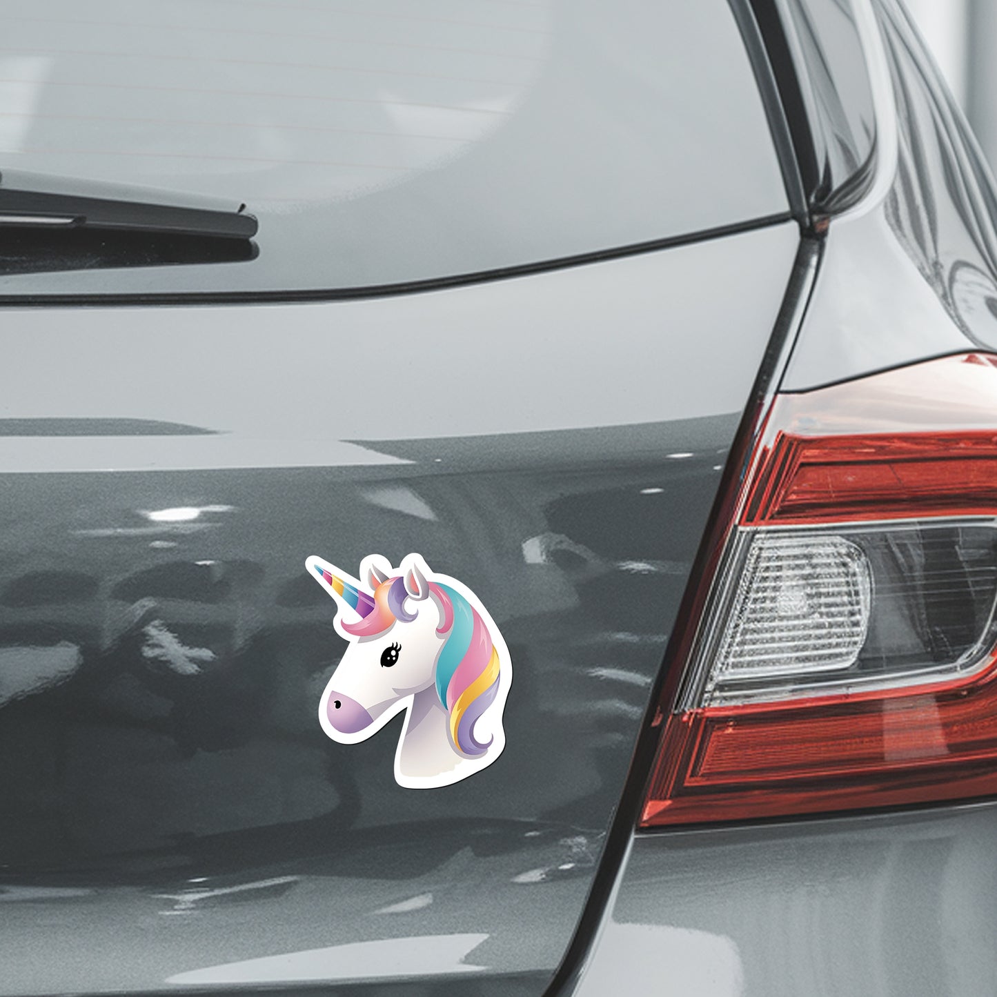 Magnet Me Up Unicorn Magnet - Cute Fantasy Animal Magnetic Decal- 4.5x5 Inches Emoticon, Durable Vinyl with UV Printing - Car, Fridge Decor