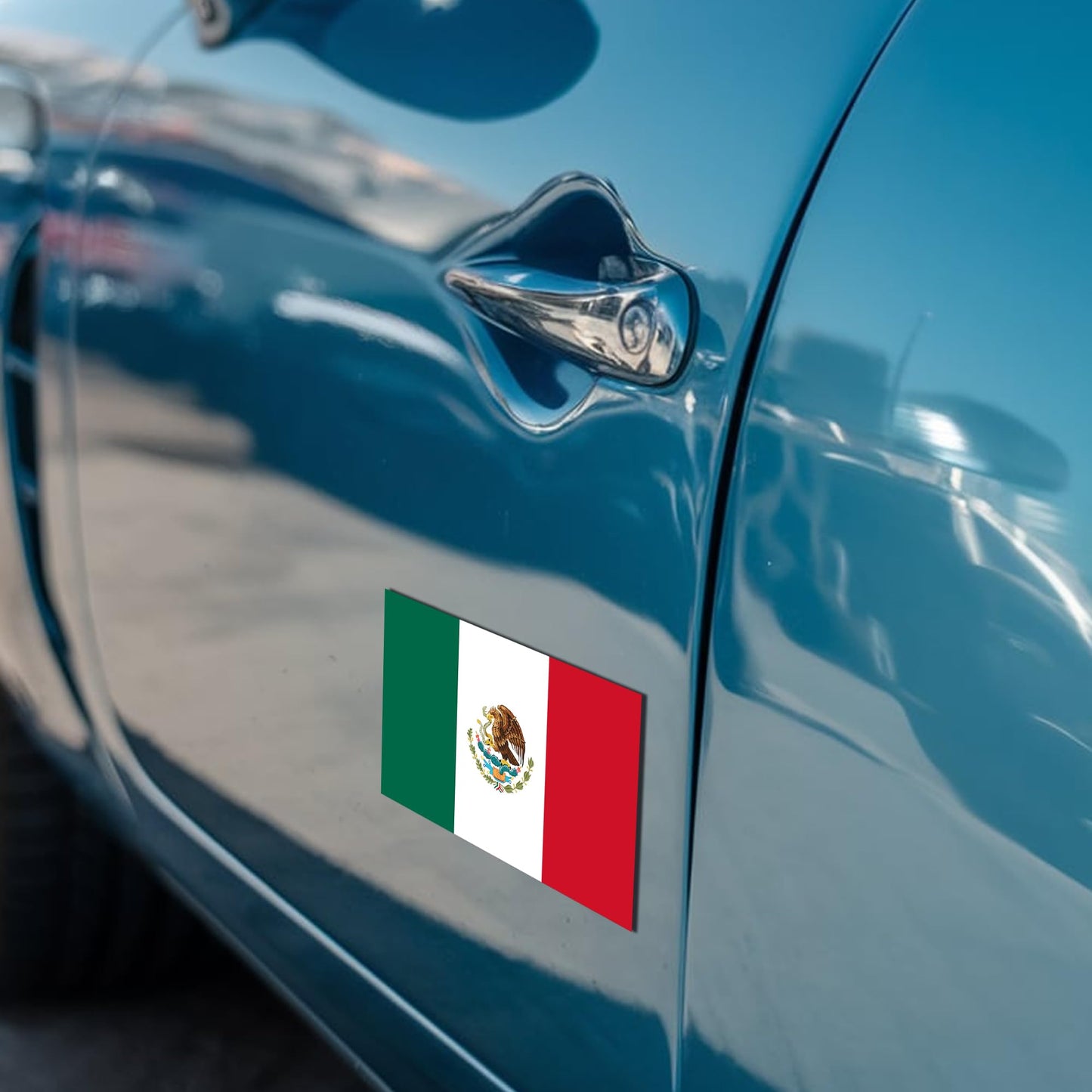 Magnet Me Up Mexico Mexican Flag Car Magnet - 3x5 Inches - UV Printed Vinyl - Weatherproof, Durable Magnetic Decal - Patriotic Mexico Car Accessory - Fridge, Locker, Made in USA