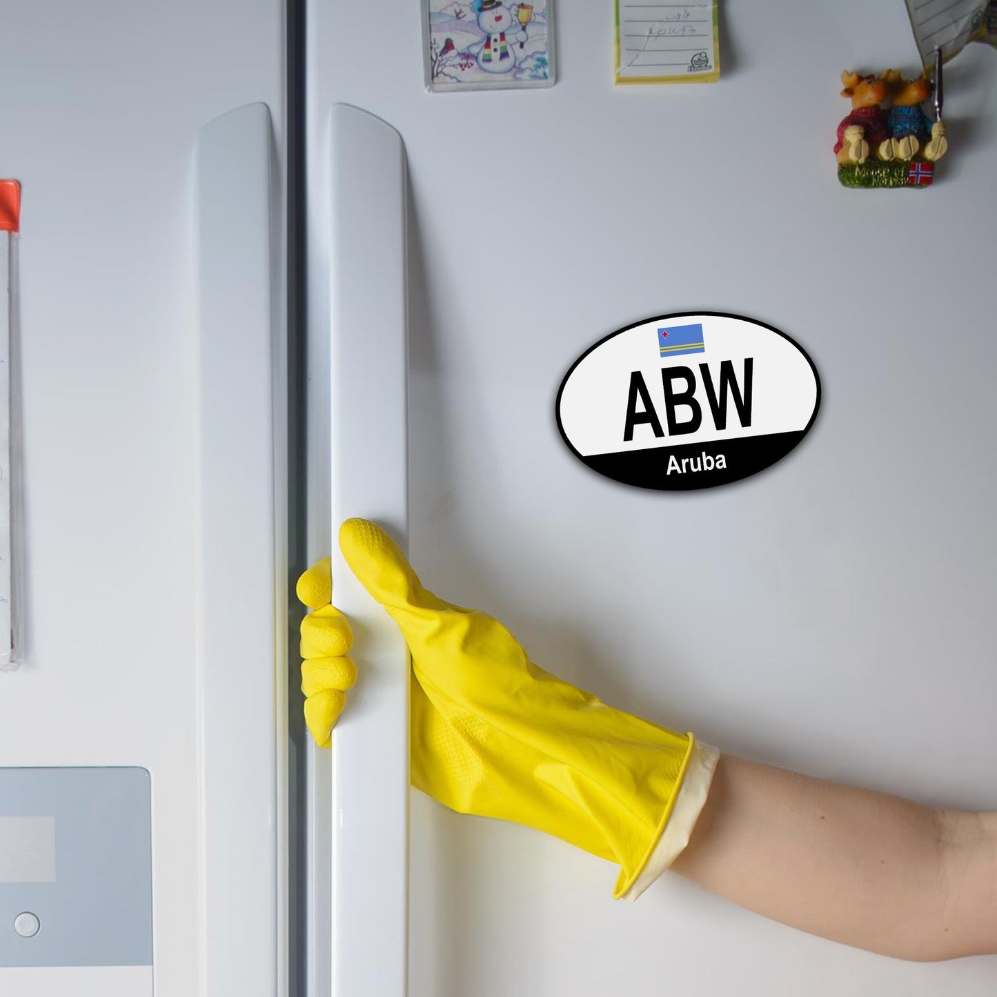 Magnet Me Up Aruba Aruban Oval Magnet Decal, 4x6 Inches, Heavy Duty for Car, Truck, SUV, Or Any Other Magnetic Surface