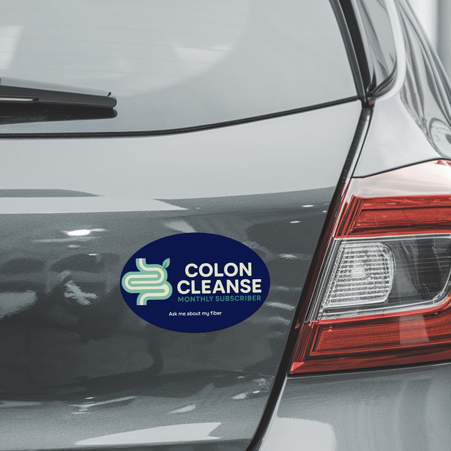 Magnet Me Up Colon Cleanse Monthly Subscriber Magnet - Funny Gag Gift, Bathroom Humor, 4?6 Oval Magnet Decal, UV Printed Vinyl, Durable & Weatherproof, Made in USA