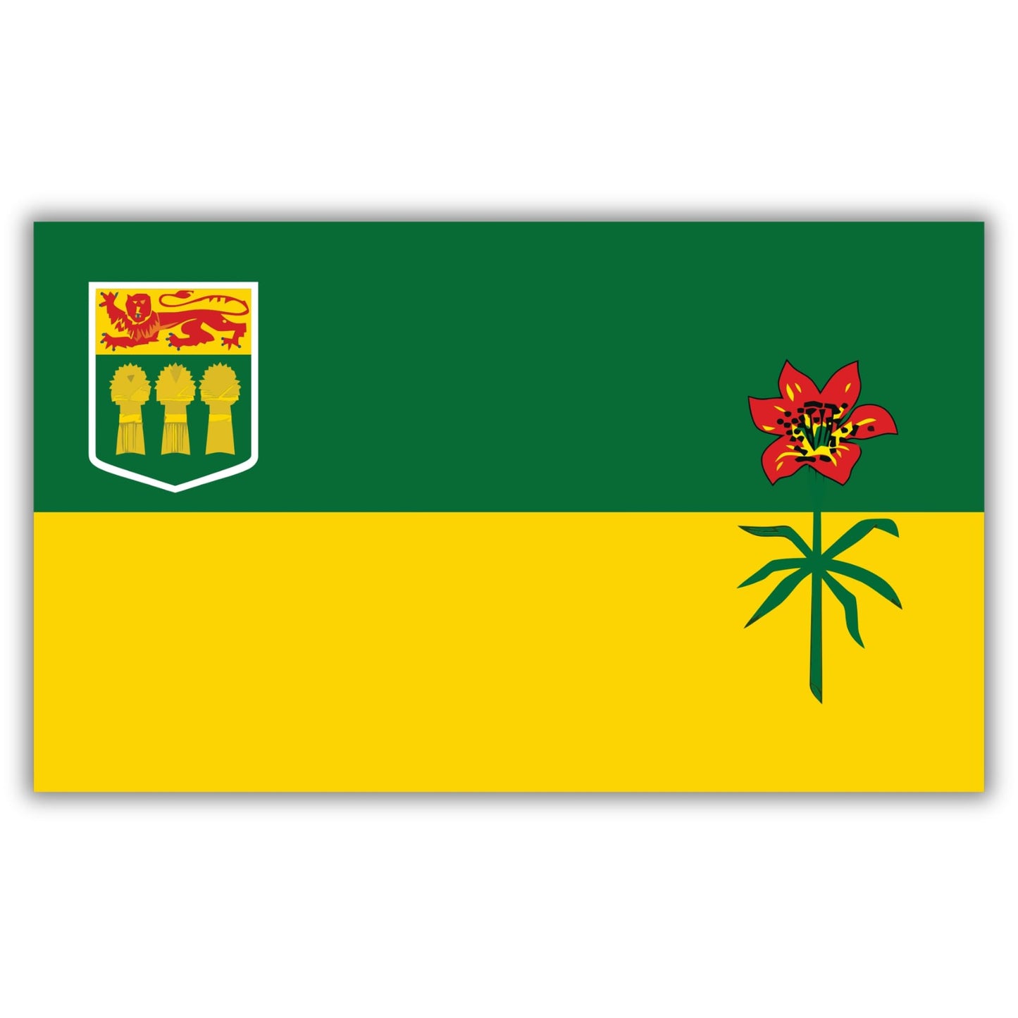 Magnet Me Up Saskatchewan Flag Magnet, 4x6 Inches, Flexible Magnetic Decal, Heavy Duty Magnet Vinyl for Car, Truck, SUV, Fridge, Locker, Canadian Province Souvenir, Made in USA