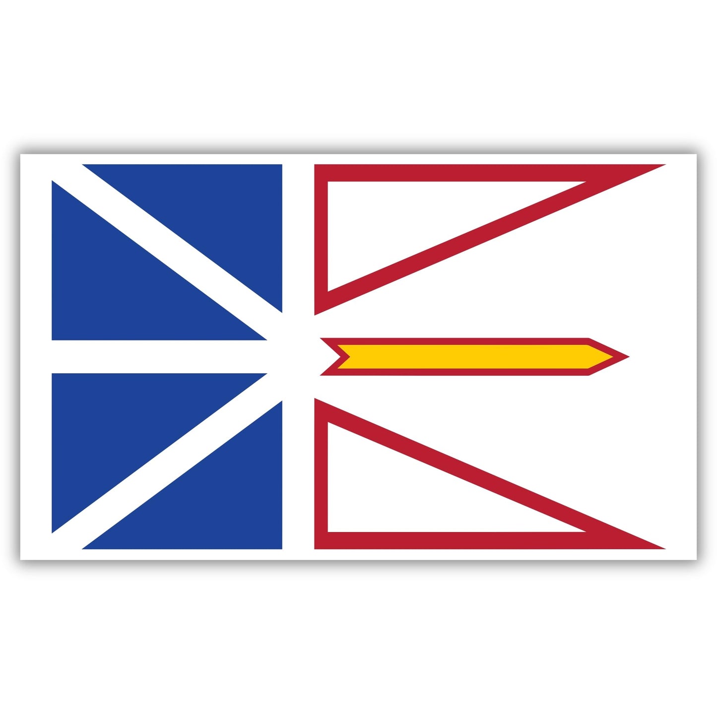 Magnet Me Up Newfoundland Flag Magnet, 4x6 Inches, Flexible Magnetic Decal, Heavy Duty Vinyl Magnet for Car, Truck, SUV, Fridge, Locker, Canadian Province Souvenir, Made in USA
