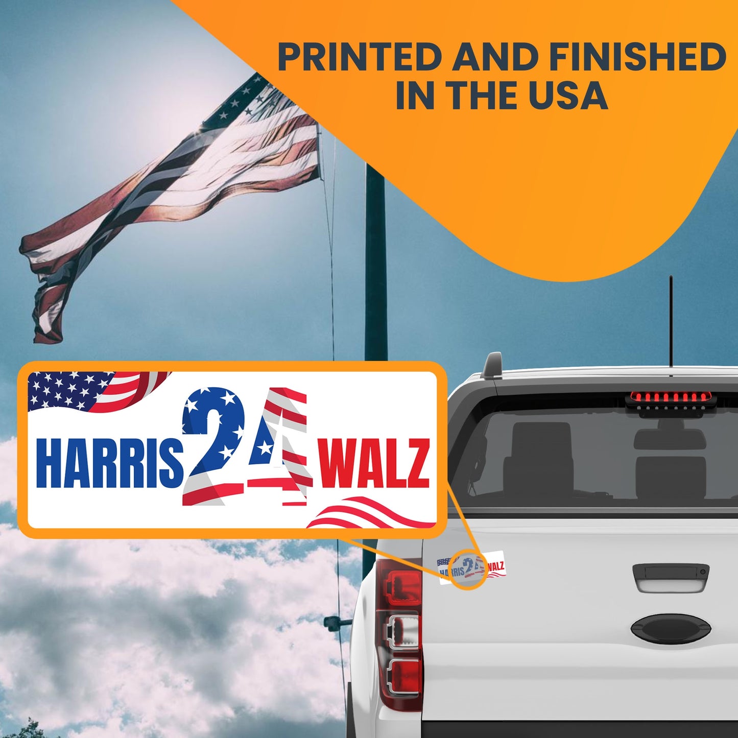 Magnet Me Up Kamala Harris Tim Walz Walts 2024 Election Magnetic Decal, 3x8 Inch Rectangle, President 2024, Political Campaign Souvenir, Democrat, Political Race, Any Magnetic Surface, Crafted in USA