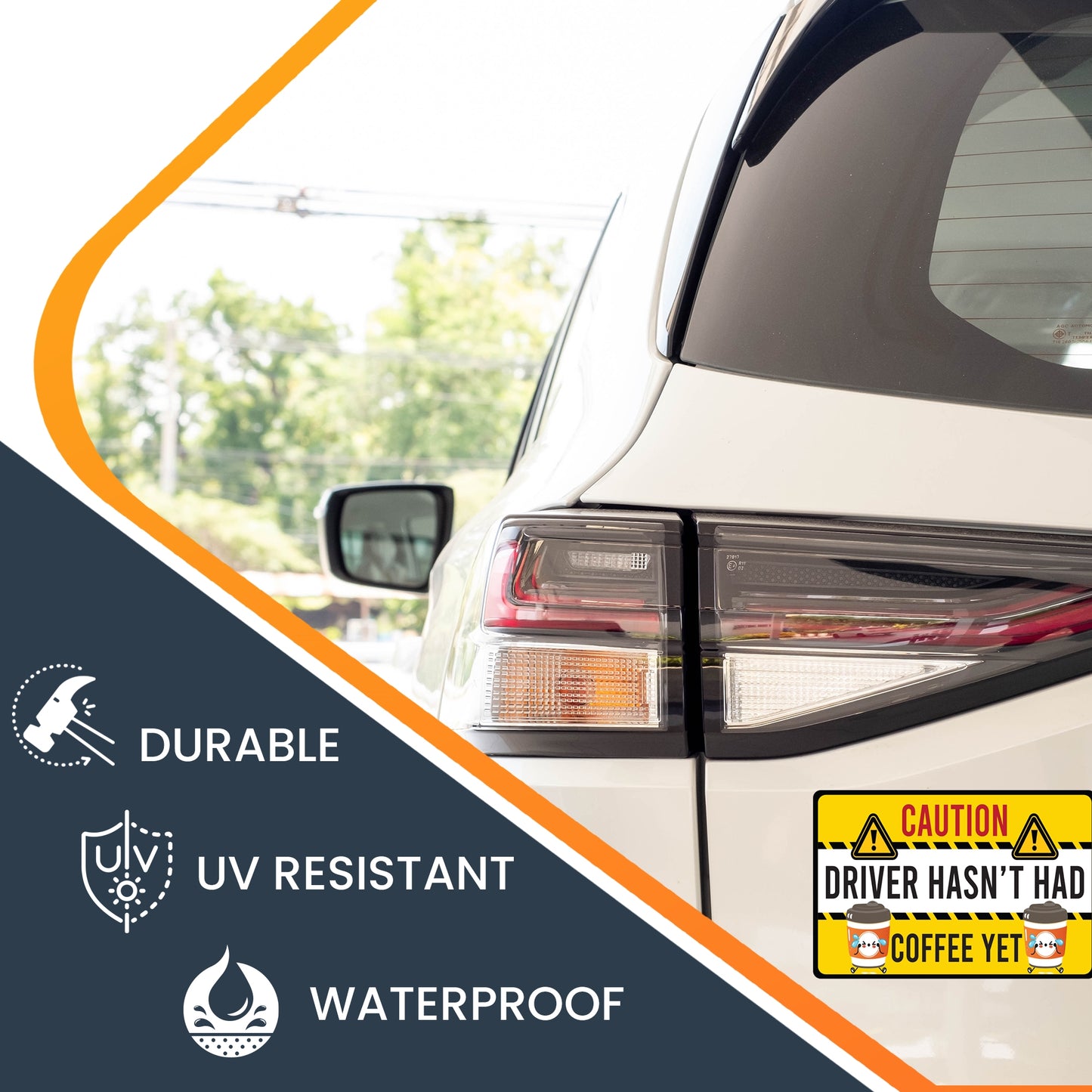 Magnet Me Up Caution Driver Hasn't Had Coffee Yet Funny Magnet Decal, 4x6 inch, Heavy Duty Automotive Magnet for Car Truck SUV Or Any Other Magnetic Surface