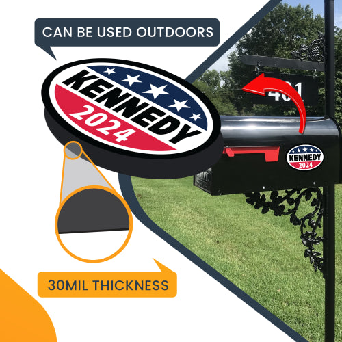 Magnet Me Up Robert F. Kennedy Jr. 2024 Democratic Party Magnet Decal, 4x6 Inch, Heavy Duty Automotive Magnet for Car Truck SUV Or Any Other Magnetic Surface