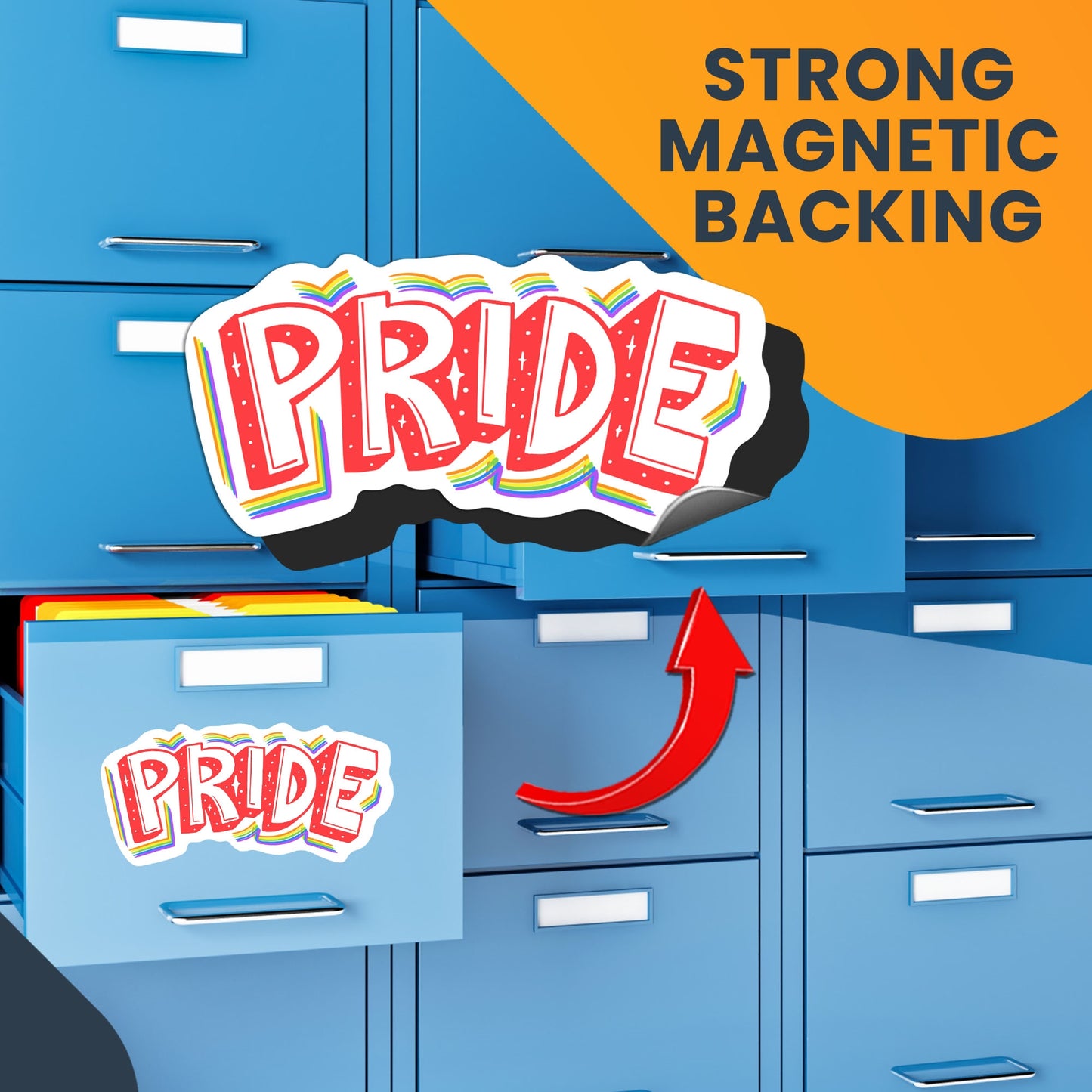 Magnet Me Up Pride LGBTQ Magnet Decal, 6x4 Inch, Rainbow Support Gay Pride and Equality, Love Conquers All, Automotive Magnet for Car, Truck, Or Any Magnetic Surface, Made in USA
