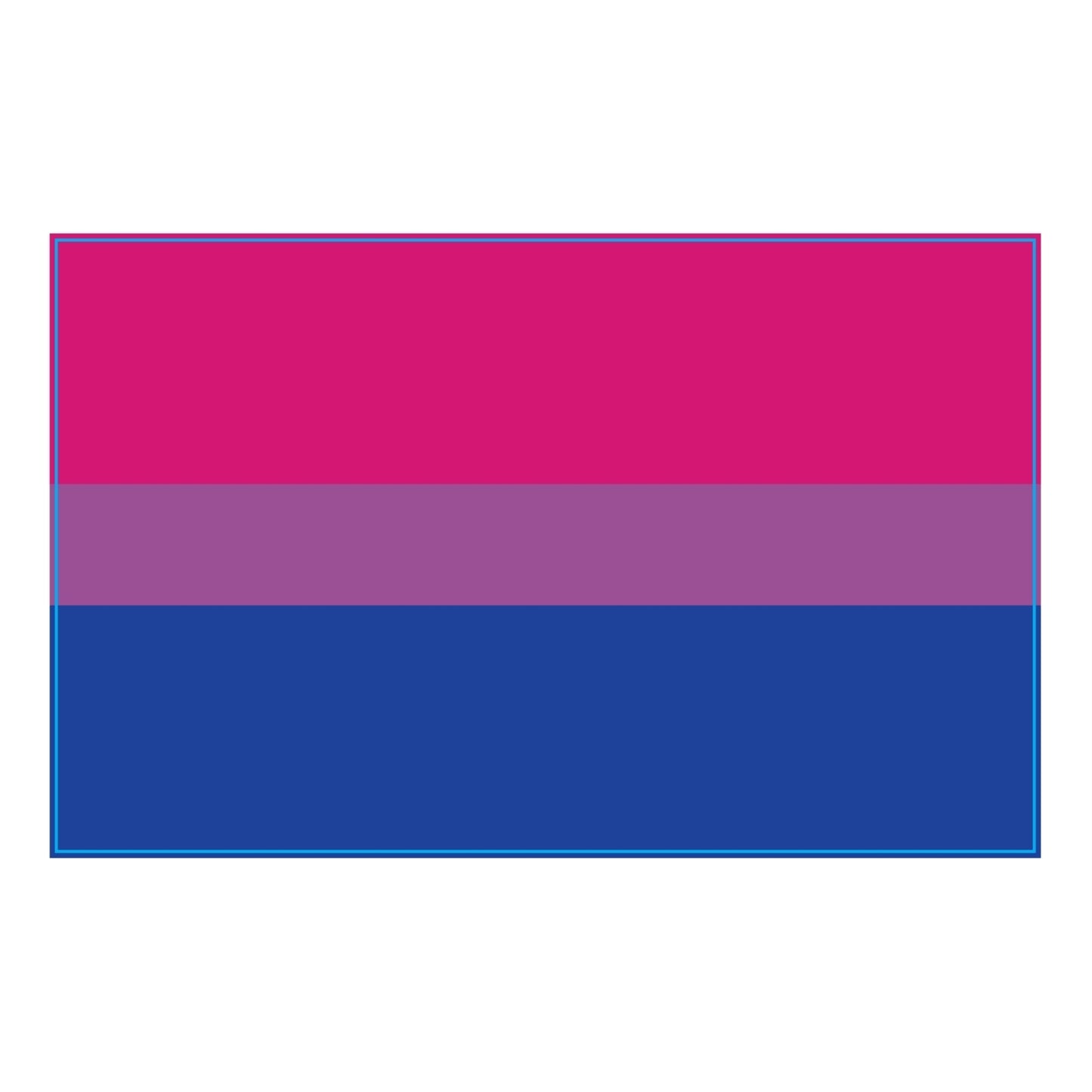 Magnet Me Up Bisexual Pride Flag Car Magnet Decal, 5x8 Inches, Pink Blue and Purple, Heavy Duty Automotive Magnet for Car Truck SUV, in Support of LGBTQ