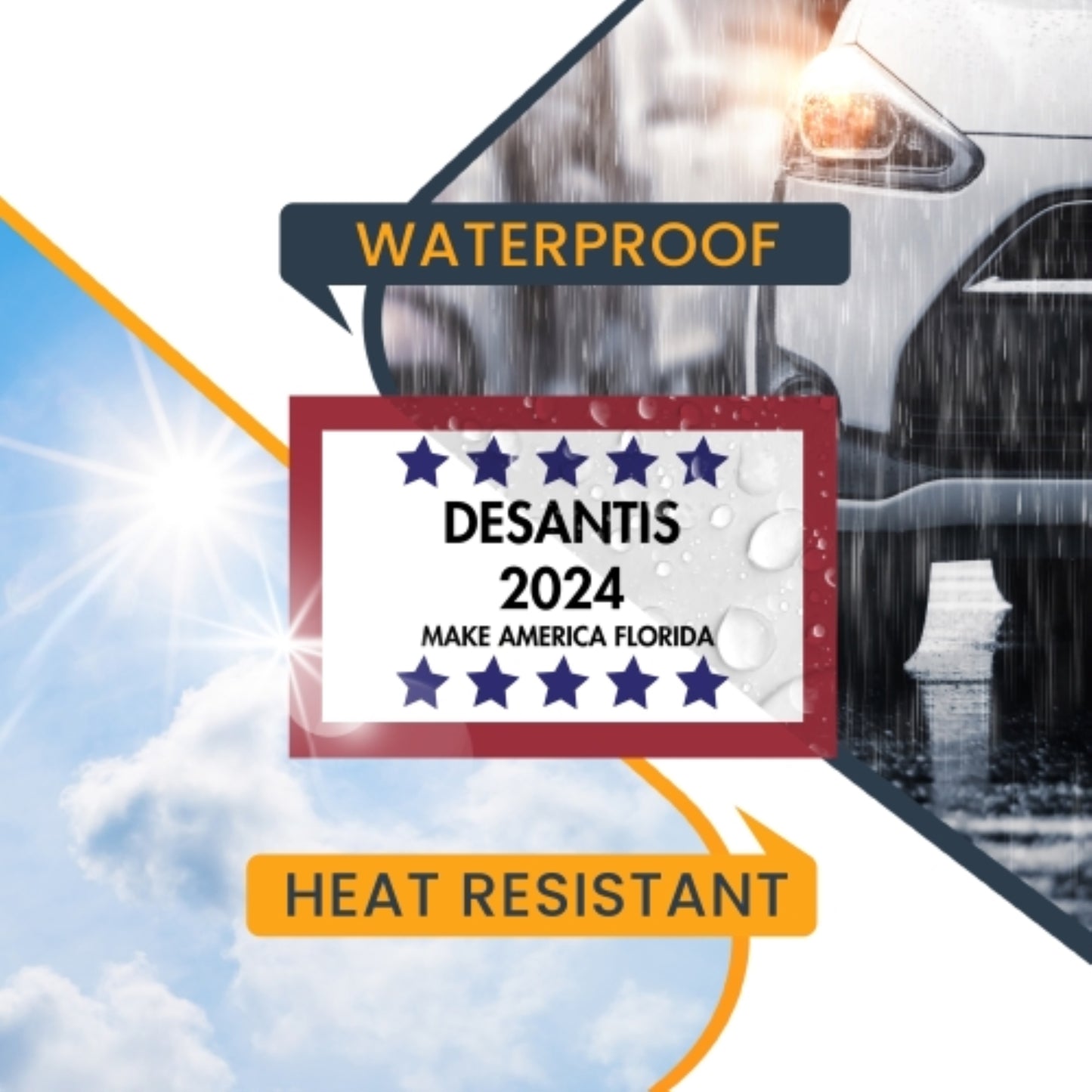 Magnet Me Up Desantis 2024 Magnet Decal, 4x6 Inches, Heavy Duty Automotive Magnet for Car Truck SUV