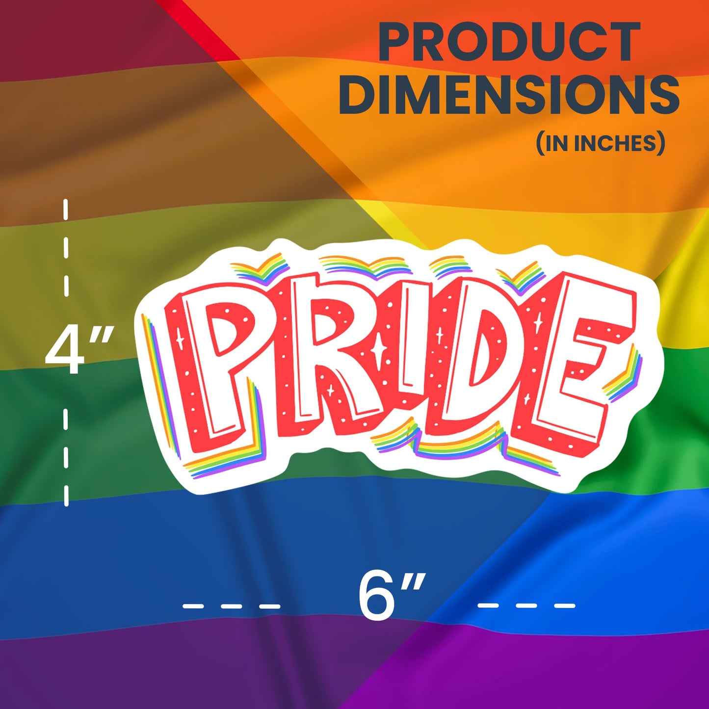 Magnet Me Up Pride LGBTQ Magnet Decal, 6x4 Inch, Rainbow Support Gay Pride and Equality, Love Conquers All, Automotive Magnet for Car, Truck, Or Any Magnetic Surface, Made in USA