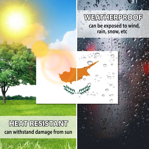 Cyprus Flag Car Magnet Decal - 4 x 6 Heavy Duty for Car Truck SUV