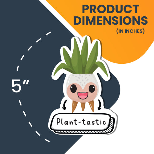 Magnet Me Up Plant-Tastic Cute Funny Plant Succulent Magnet Decal, 5 inches, Heavy Duty Automotive Magnet for Car Truck SUV Or Any Other Magnetic Surface