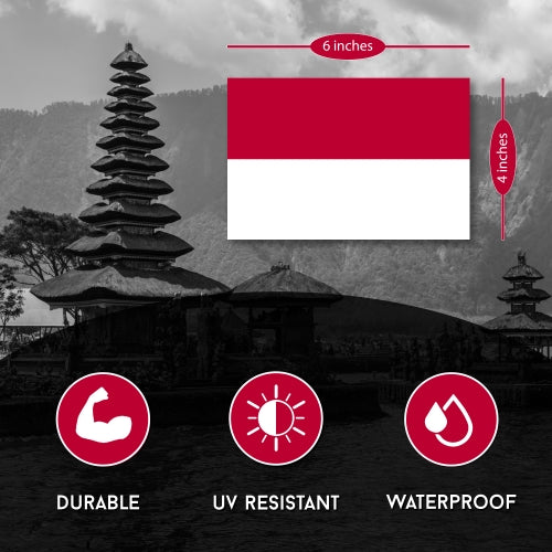 Indonesia Indonesian Flag Car Magnet Decal - 4 x 6 Heavy Duty for Car Truck SUV …