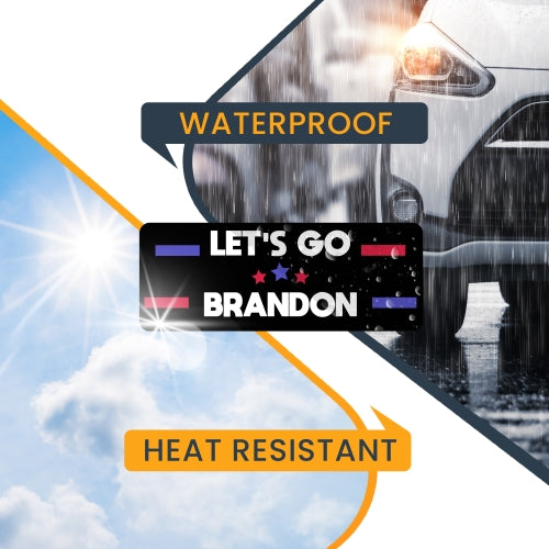 Magnet Me Up Let's Go Brandon Black 3x8 Magnet