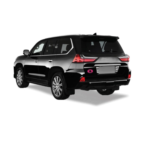 5K Marathon Pink and Black Oval Car Magnet 4x6" Decal Heavy Duty Waterproof …