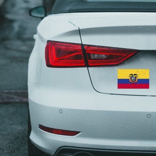 Ecuador Flag Car Magnet Decal - 4 x 6 Heavy Duty for Car Truck SUV