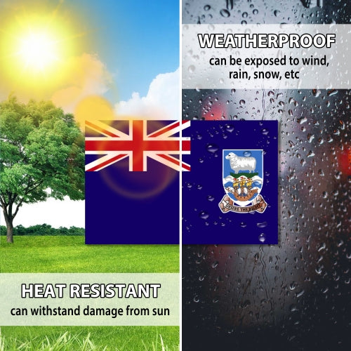 Falkland Islands Flag Car Magnet Decal - 4 x 6 Heavy Duty for Car Truck SUV …