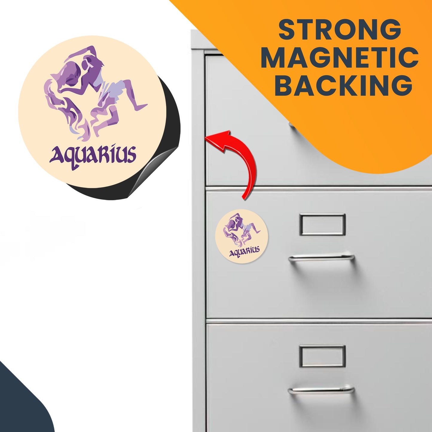 Magnet Me Up Aquarius 5" Round Magnet Heavy Duty for Car Truck SUV Waterproof