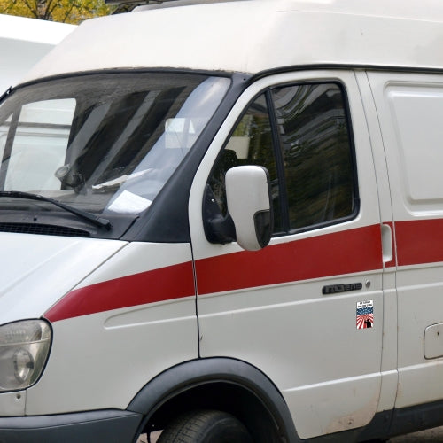 We Stand For The Flag American Flag Car Magnet Decal 3 in x 5 in Heavy Duty for Car Truck SUV Waterproof