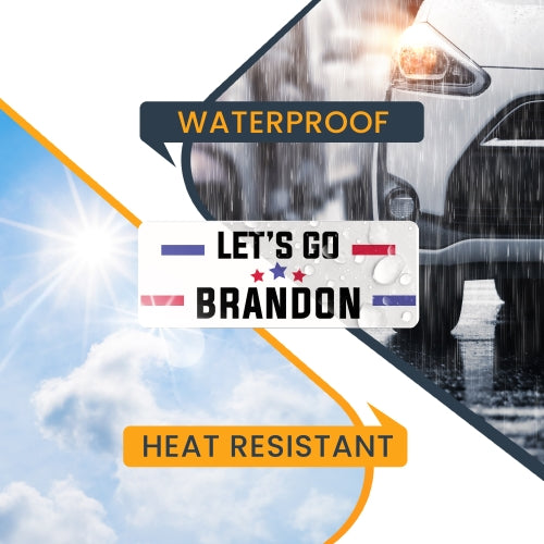 Magnet Me Up Let's Go Brandon White 3x8 Magnet