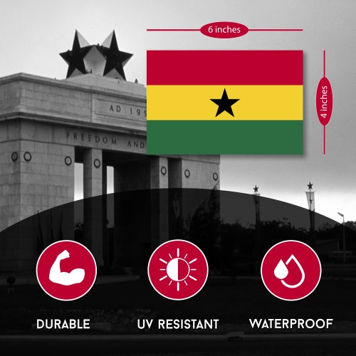 Ghana Flag Car Magnet Decal - 4 x 6 Heavy Duty for Car Truck SUV …