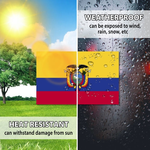 Ecuador Flag Car Magnet Decal - 4 x 6 Heavy Duty for Car Truck SUV