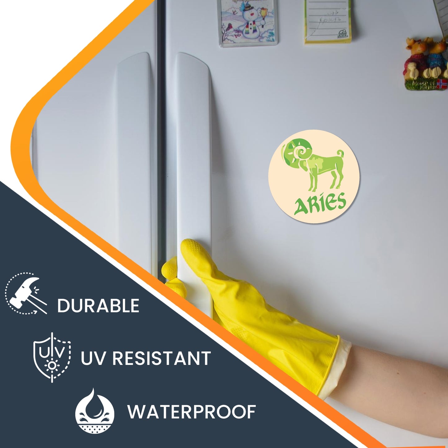 Magnet Me Up Aries 5" Round Magnet Heavy Duty for Car Truck SUV Waterproof