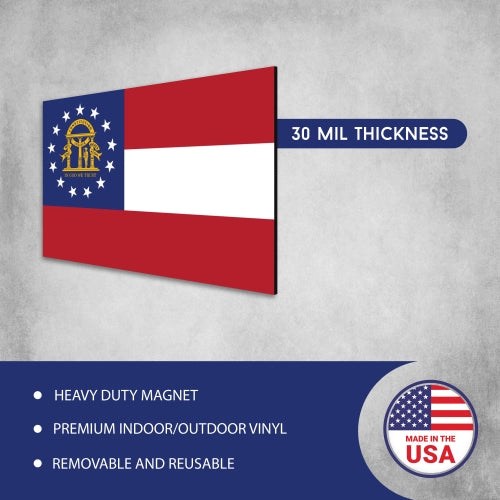 Magnet Me Up Georgia Car Magnet Decal US State Flag 4x6 Refrigerator Locker SUV Heavy Duty Waterproof