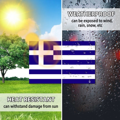 Greece Greek Flag Car Magnet Decal - 4 x 6 Heavy Duty for Car Truck SUV