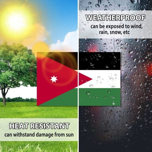 Jordan Jordanian Flag Car Magnet Decal - 4 x 6 Heavy Duty for Car Truck SUV …