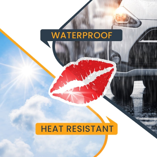 Kiss Mark Red Lips 6" Car Magnet Decal - Heavy Duty for Car Truck SUV …