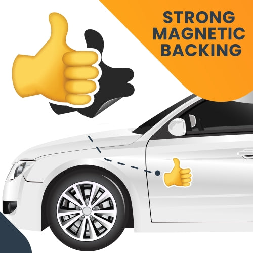 Magnet Me Up Thumbs Up Emoticon Magnet Decal Perfect for Car or Truck