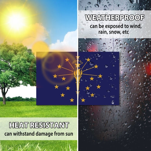 Magnet Me Up Indiana Car Magnet Decal US State Flag 4x6 Refrigerator Locker SUV Heavy Duty Waterproof