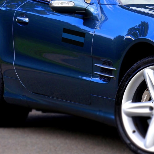 Thin Blue Line Magnet Decal 5 inch x 3 Inch - 2 Pack - Heavy Duty for Car Truck SUV - In Support of Police and Law Enforcement Officers …