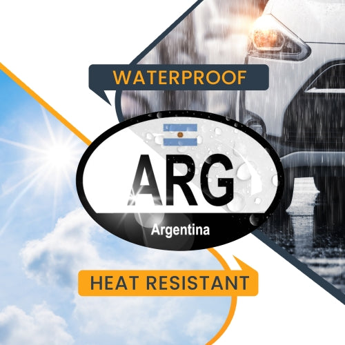 Magnet Me Up Argentina Argentinian Euro Oval Magnet Decal, 4x6 Inches, Heavy Duty for Car, Truck, SUV, Or Any Other Magnetic Surface