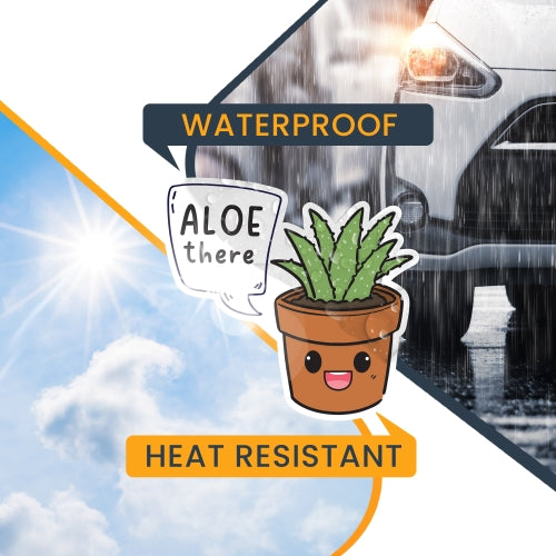 Magnet Me Up Aloe There Cute Funny Plant Succulent Magnet Decal, 5 inches, Heavy Duty Automotive Magnet for Car Truck SUV Or Any Other Magnetic Surface