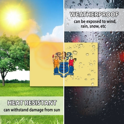 New Jersey Car Magnet US State Flag Refrigerator Locker SUV Heavy Duty Waterproof… …