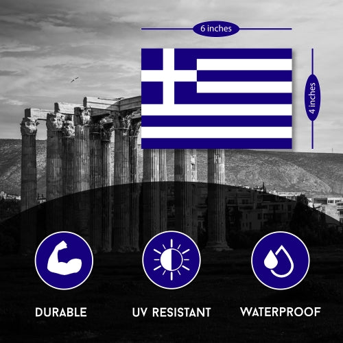 Greece Greek Flag Car Magnet Decal - 4 x 6 Heavy Duty for Car Truck SUV