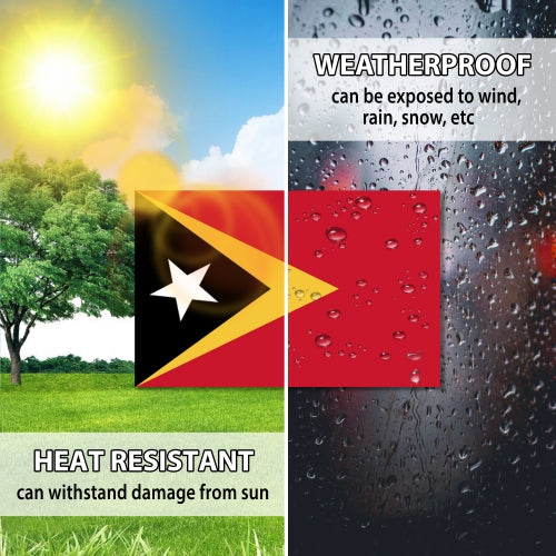 East Timor Flag Car Magnet Decal - 4 x 6 Heavy Duty for Car Truck SUV …