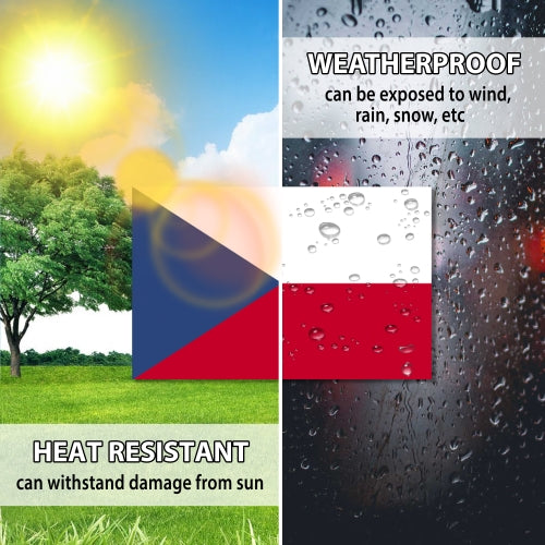 Czech Republic Flag Car Magnet Decal - 4 x 6 Heavy Duty for Car Truck SUV …