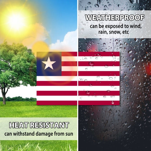 Liberia Liberian Flag Car Magnet Decal - 4 x 6 Heavy Duty for Car Truck SUV …