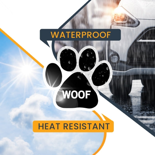Woof Pawprint Car Magnet By Magnet Me Up 5" Paw Print Auto Truck Decal Magnet …