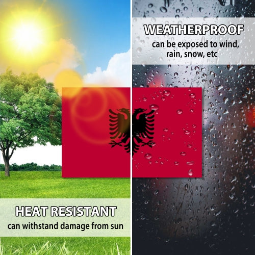 Albania Flag Car Magnet Decal - 4 x 6 Heavy Duty for Car Truck SUV