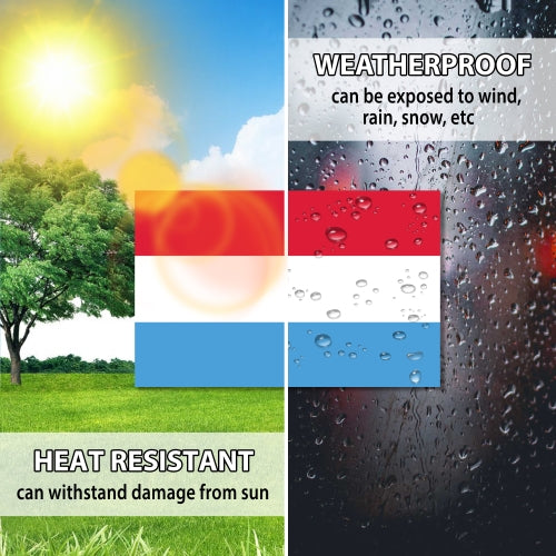 Luxembourg Flag Car Magnet Decal - 4 x 6 Heavy Duty for Car Truck SUV