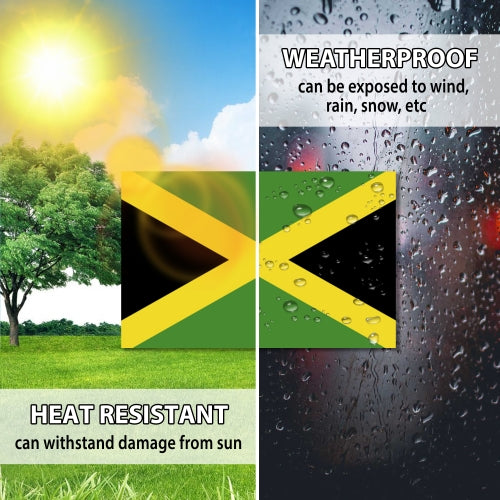 Jamaica Jamaican Flag Car Magnet Decal - 4 x 6 Heavy Duty for Car Truck SUV …