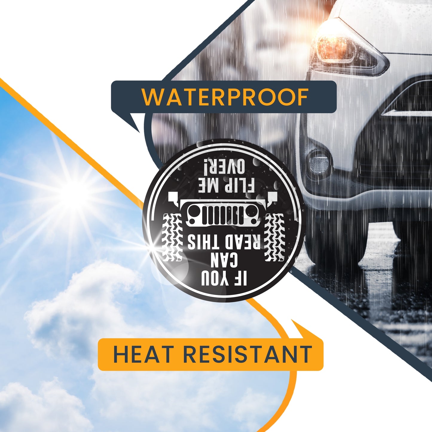 Magnet Me Up If You Can Read This Flip Me Over Jeep Offroading Magnet Decal, 5 inch, Heavy Duty Automotive Magnet for Car Truck SUV Or Any Other Magnetic Surface